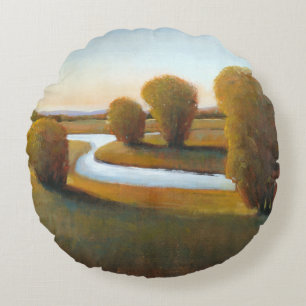 Afternoon Light V Round Cushion