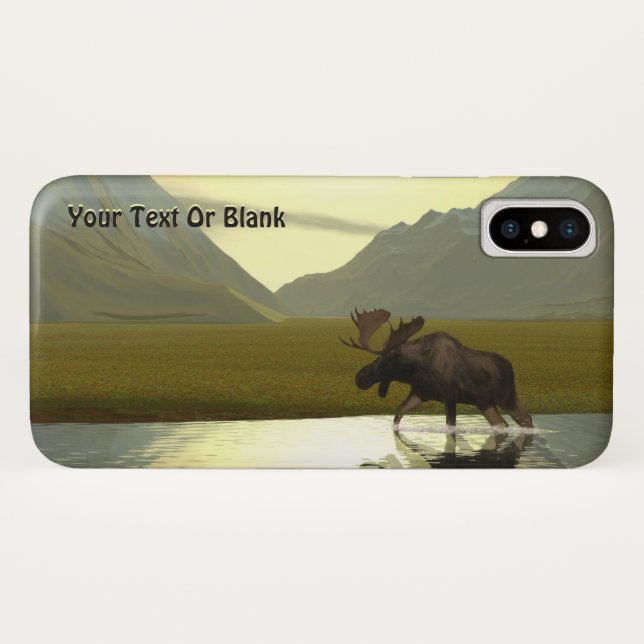 Afternoon Moose Case-Mate iPhone Case (Back (Horizontal))