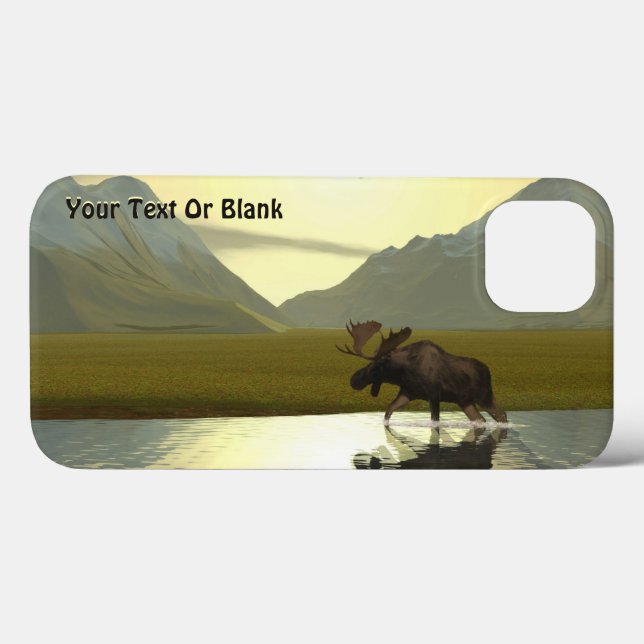 Afternoon Moose Case-Mate iPhone Case (Back (Horizontal))