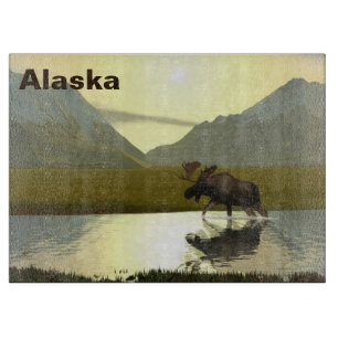 Afternoon Moose Cutting Board