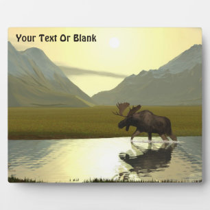 Afternoon Moose Plaque