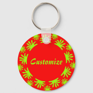 Afternoon of the Triffids Template - red Key Ring