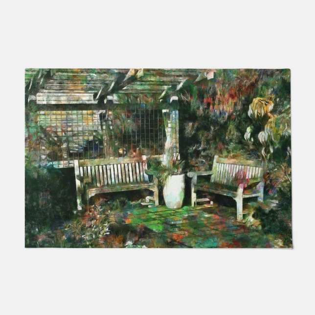 Afternoon on the Patio Doormat (Front)