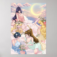 Afternoon: Sailor Moon Inspired - Matte Poster