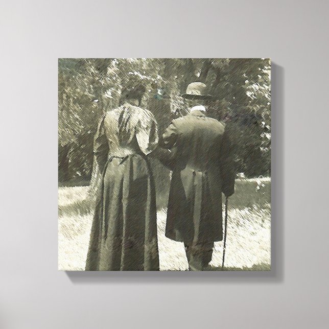 Afternoon Stroll Wrapped Canvas (Front)