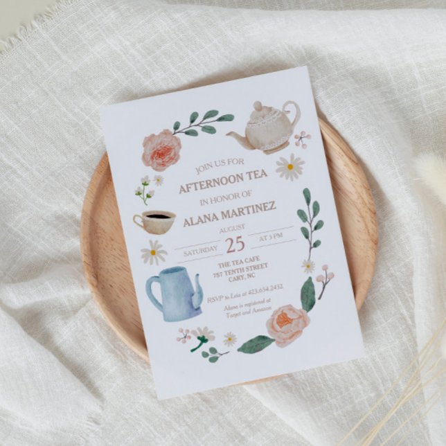 Afternoon Tea Baby Shower Invitation (Creator Uploaded)