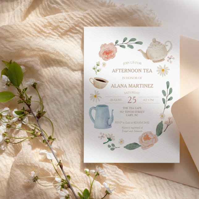 Afternoon Tea Baby Shower | Invitation (Creator Uploaded)