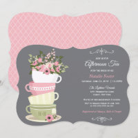 Afternoon Tea Bridal Shower Invitation