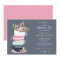 Afternoon Tea Bridal Shower Invitation | Blue Pink