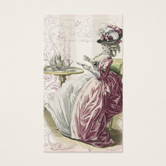 Afternoon Tea, calling card on ivory