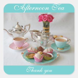 Afternoon Tea Favour or Tea Shop Sticker