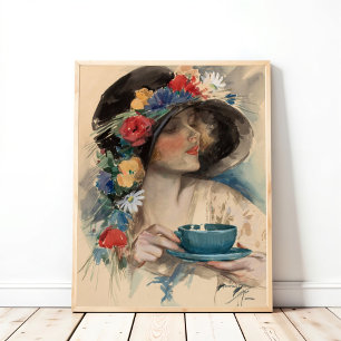 Afternoon Tea, Harrison Fisher Poster