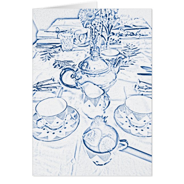 Afternoon Tea in Blue (Front)