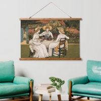 Afternoon Tea in Garden, Tea,Cake,& Friendship Art