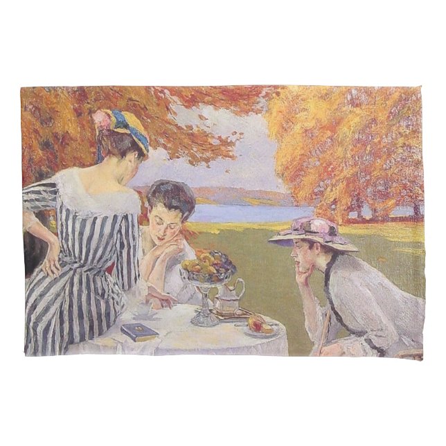 Afternoon tea in the park pillowcase (Front)