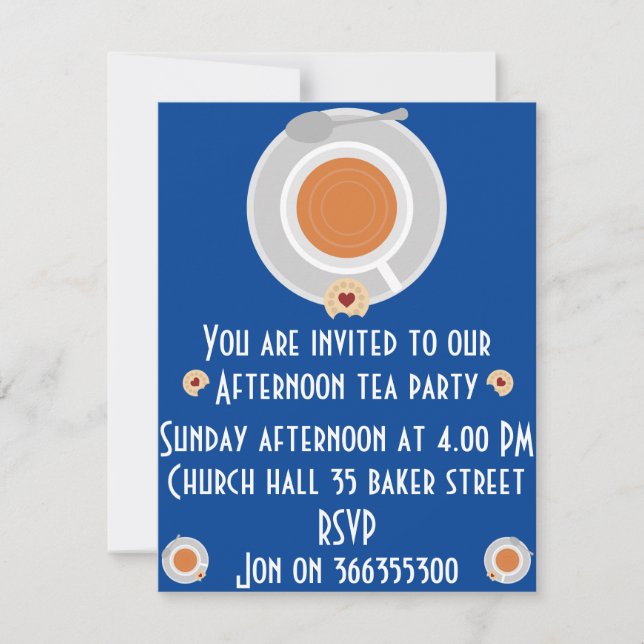 Afternoon Tea Invitation (Front)