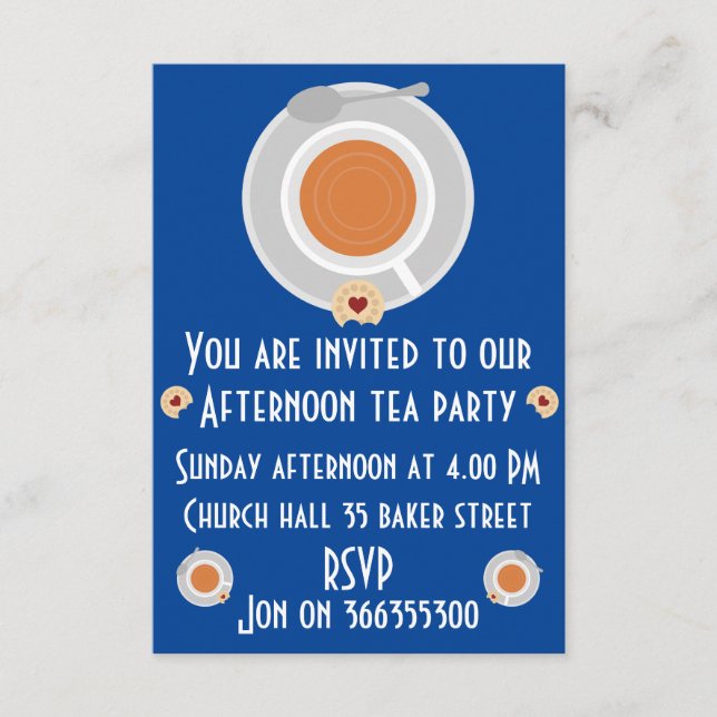 Afternoon Tea Invitation (Front)