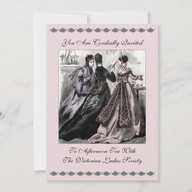 Afternoon Tea - Invitation (Customise) (Front)