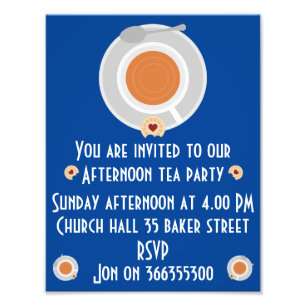 Afternoon Tea Invitation Photo Print