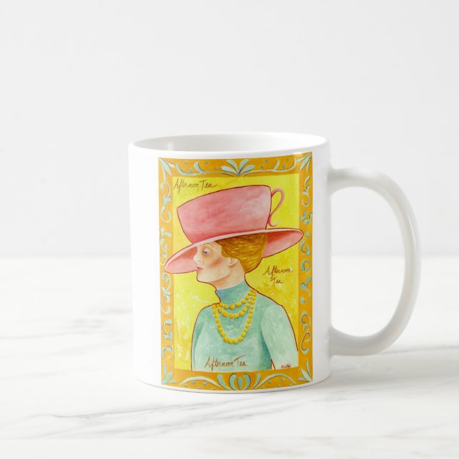 Afternoon Tea Lady Coffee Mug (Right)