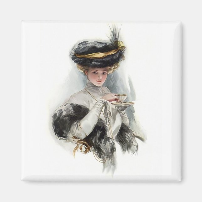 Afternoon Tea Lady Magnet (Front)