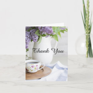 Afternoon Tea Lilac Flowers Thank You