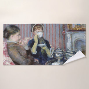 Afternoon Tea, Mary Cassatt Bath Towel