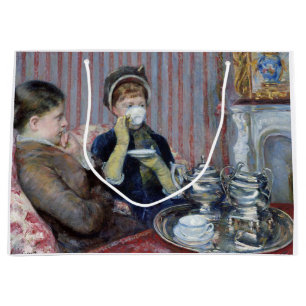 Afternoon Tea, Mary Cassatt Large Gift Bag