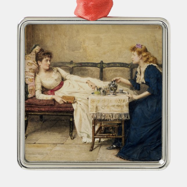 Afternoon Tea Metal Tree Decoration (Front)