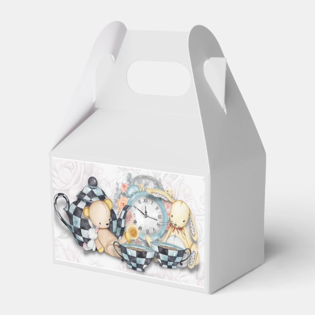 Afternoon Tea Party Baby Shower  Favour Box (Front Side)