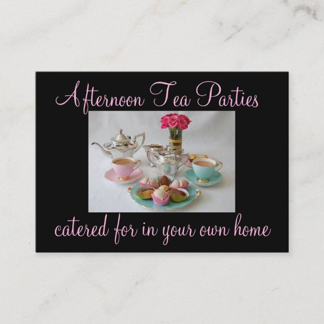 Afternoon Tea Party Business Card (Front)