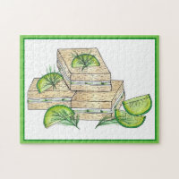 Afternoon Tea Party Cucumber Dill Finger Sandwich