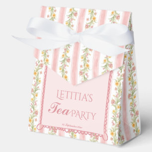 Afternoon tea party grand millennial baby shower favour box