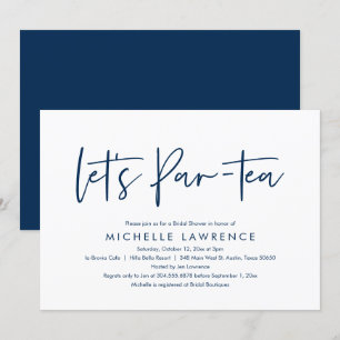 Afternoon Tea Party, Modern Casual Bridal Shower I Invitation