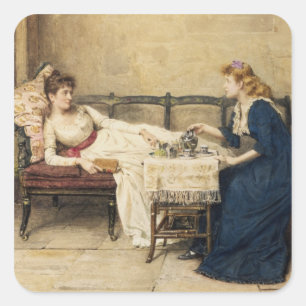 Afternoon Tea Square Sticker
