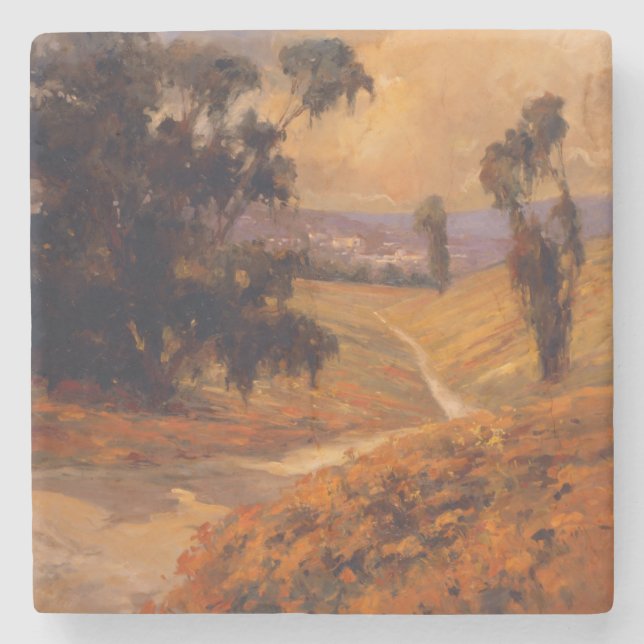 Afternoon Walk II Stone Coaster (Front)