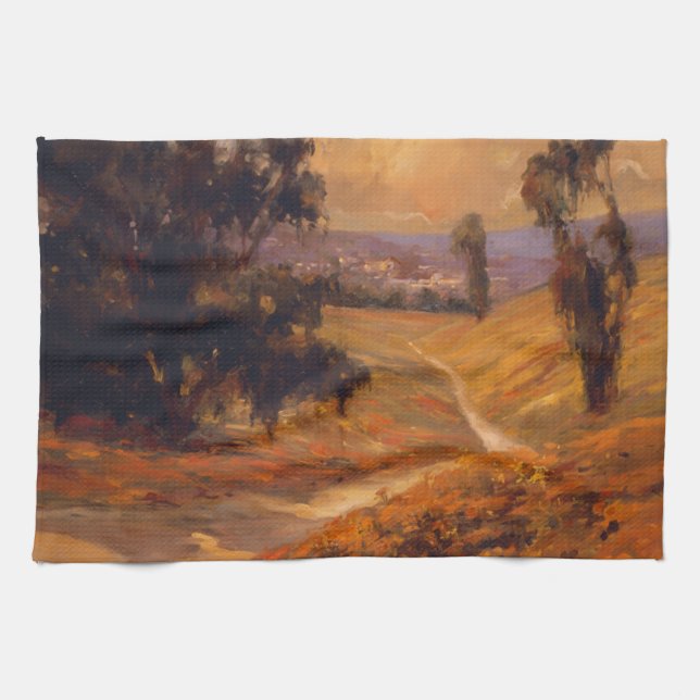 Afternoon Walk II Tea Towel (Horizontal)