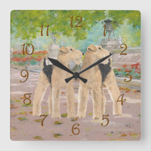 Afternoon Walk Square Wall Clock