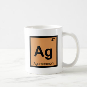 Ag - Agamemnon Greek Chemistry Periodic Table Coffee Mug