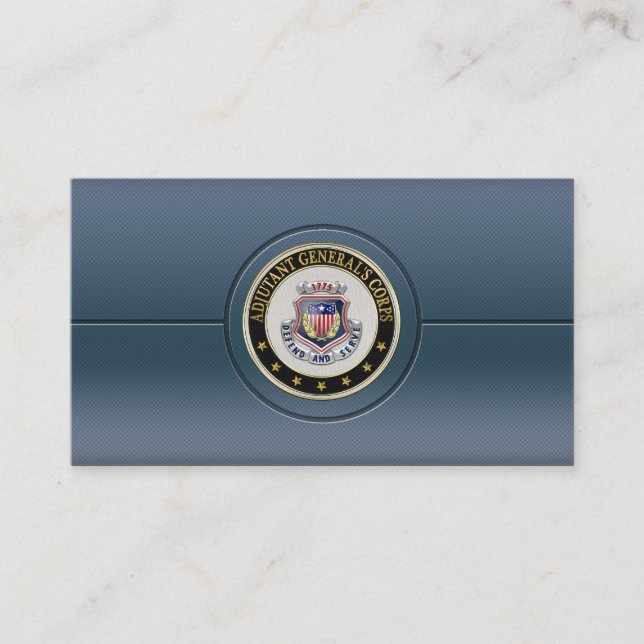 AG Corps Regimental Insignia [3D] Business Card (Front)