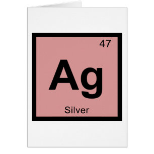 Ag - Silver Chemistry Periodic Table Symbol