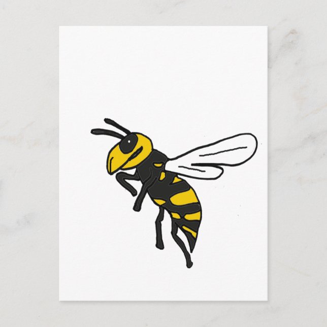 AG- Yellow Jacket Art Postcard (Front)