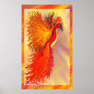 Again Phoenix w/border poster