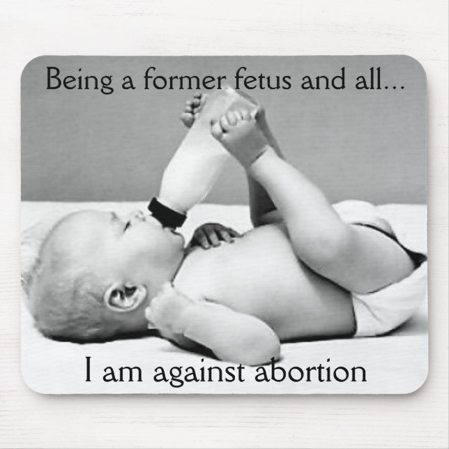 against abortion mouse mat (Front)