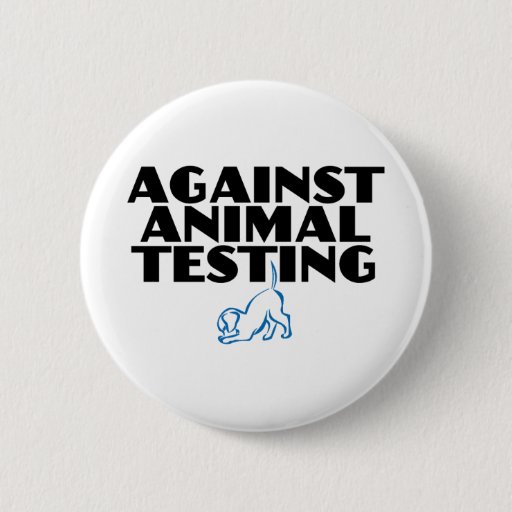 Image of Against Animal Testing 6 Cm Round Badge