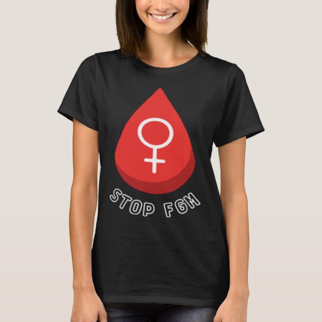Against Female Genital Mutilation Stop FGM Solidar T-Shirt (Front)