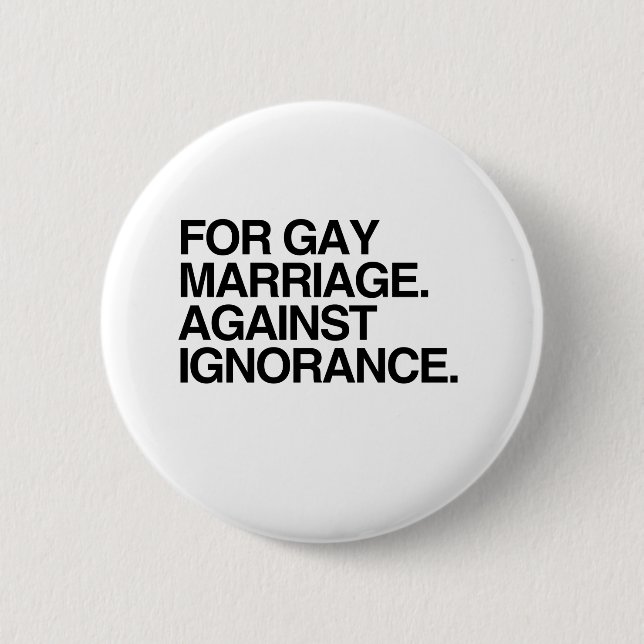 AGAINST IGNORANCE 6 CM ROUND BADGE (Front)