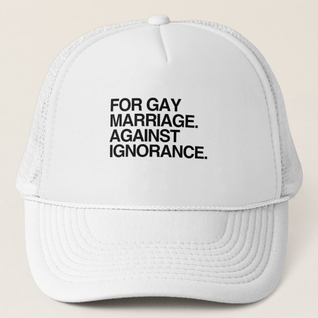 AGAINST IGNORANCE TRUCKER HAT (Front)