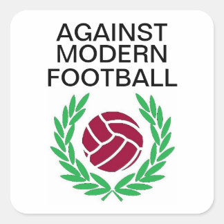 Against Modern Football Square Sticker