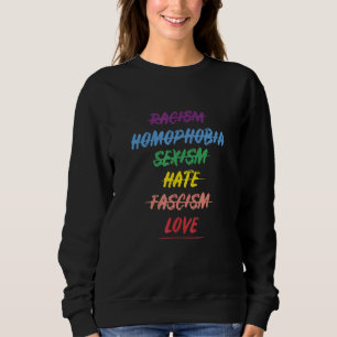 Against Racism Against Racism Love Sweatshirt